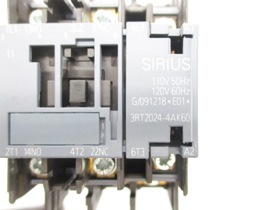 SIEMENS 3RT2024-4AK60 110/120V NSNP