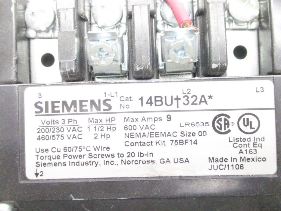 SIEMENS 14BU+32A 48ATA3S00 NSNP