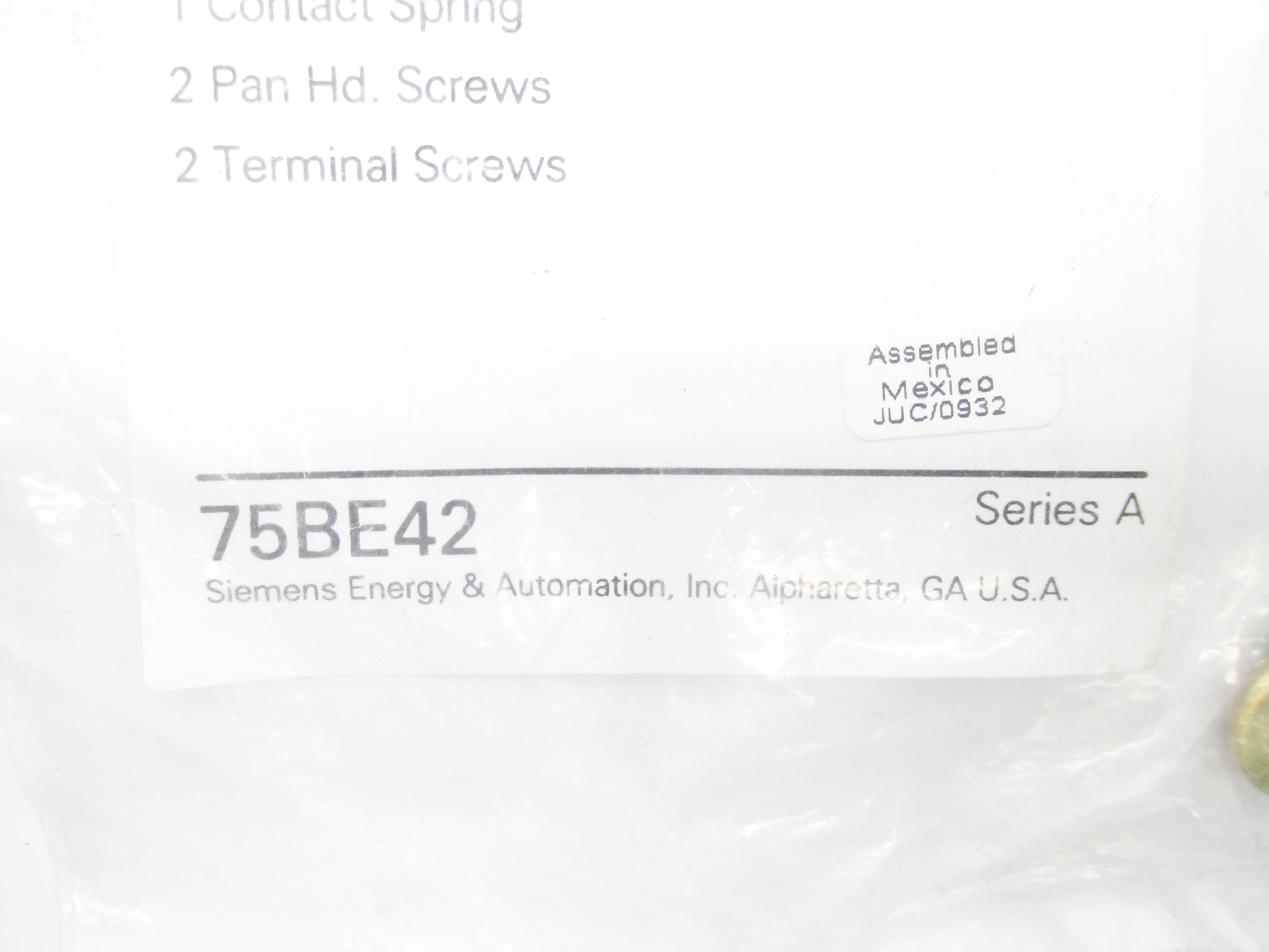 SIEMENS 75BE42 SER. A NSMP