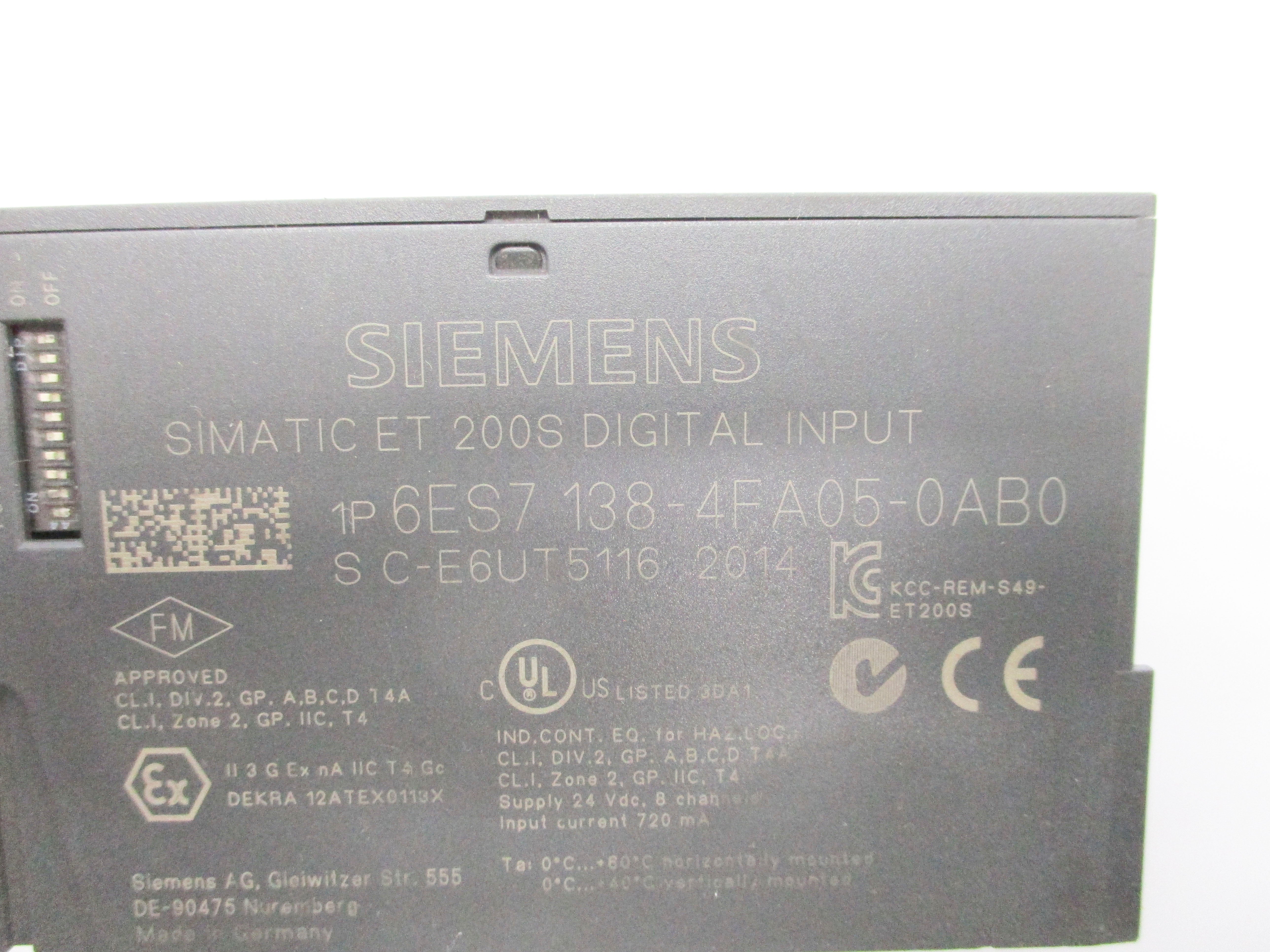 SIEMENS 6ES7138-4FA05-0AB0 NSNP