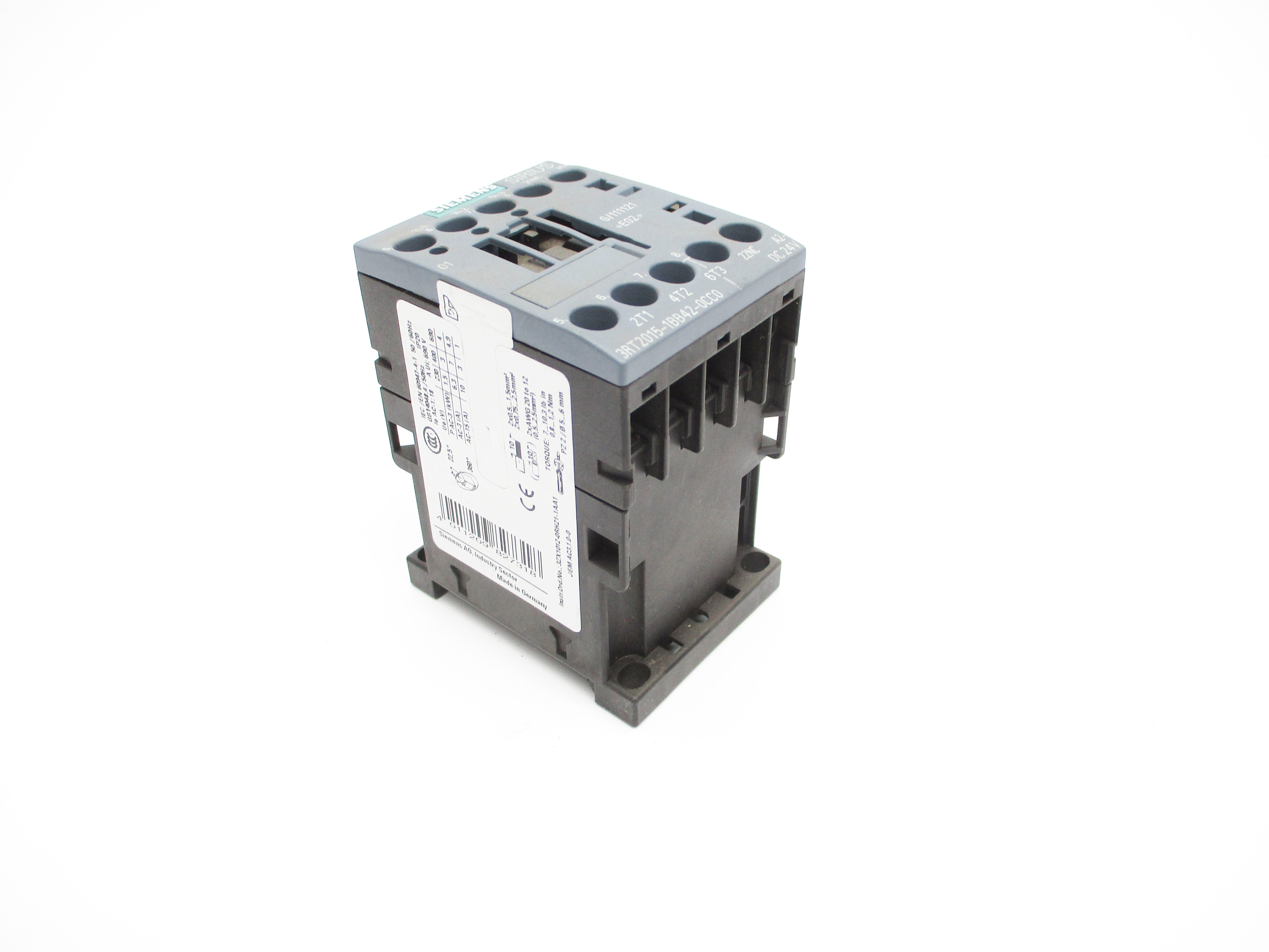 SIEMENS 3RT2015-1BB42-0CC0 24VDC 20A NSNP