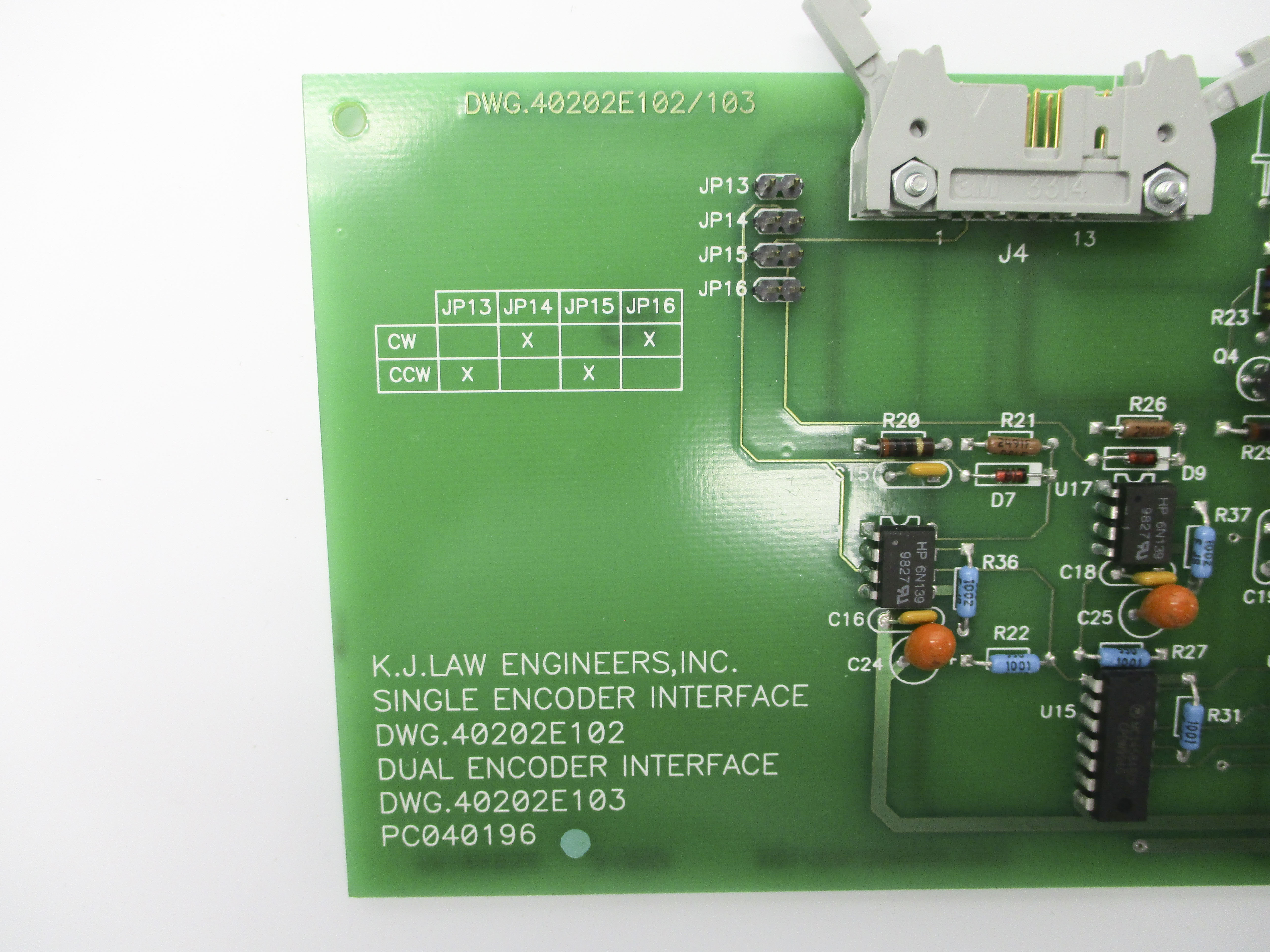 K.J. LAW ENGINEERING 40202E102/103 NSNP
