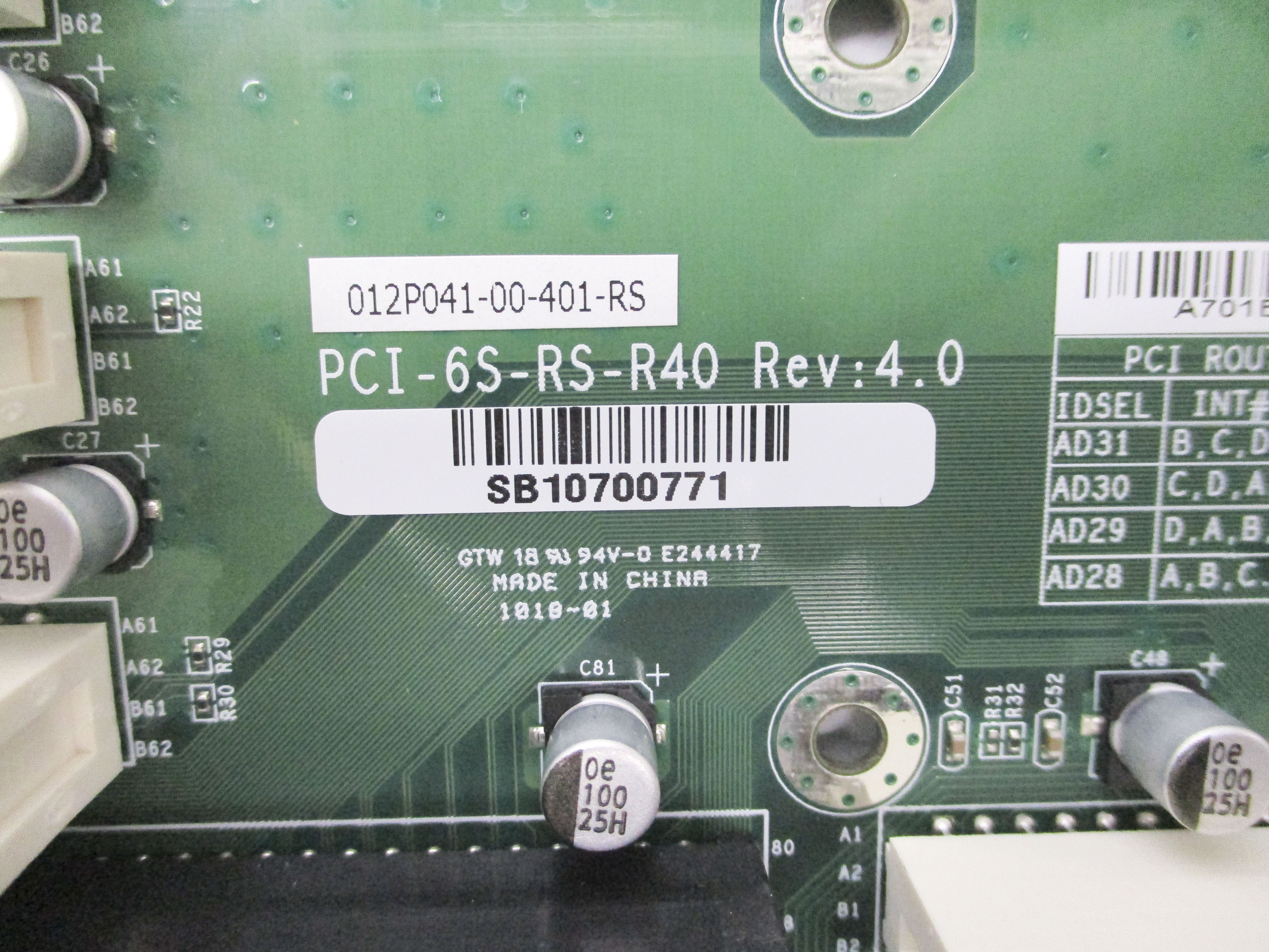 PICMA PCI-6S-RS-R40 REV. 4.0 NSNP