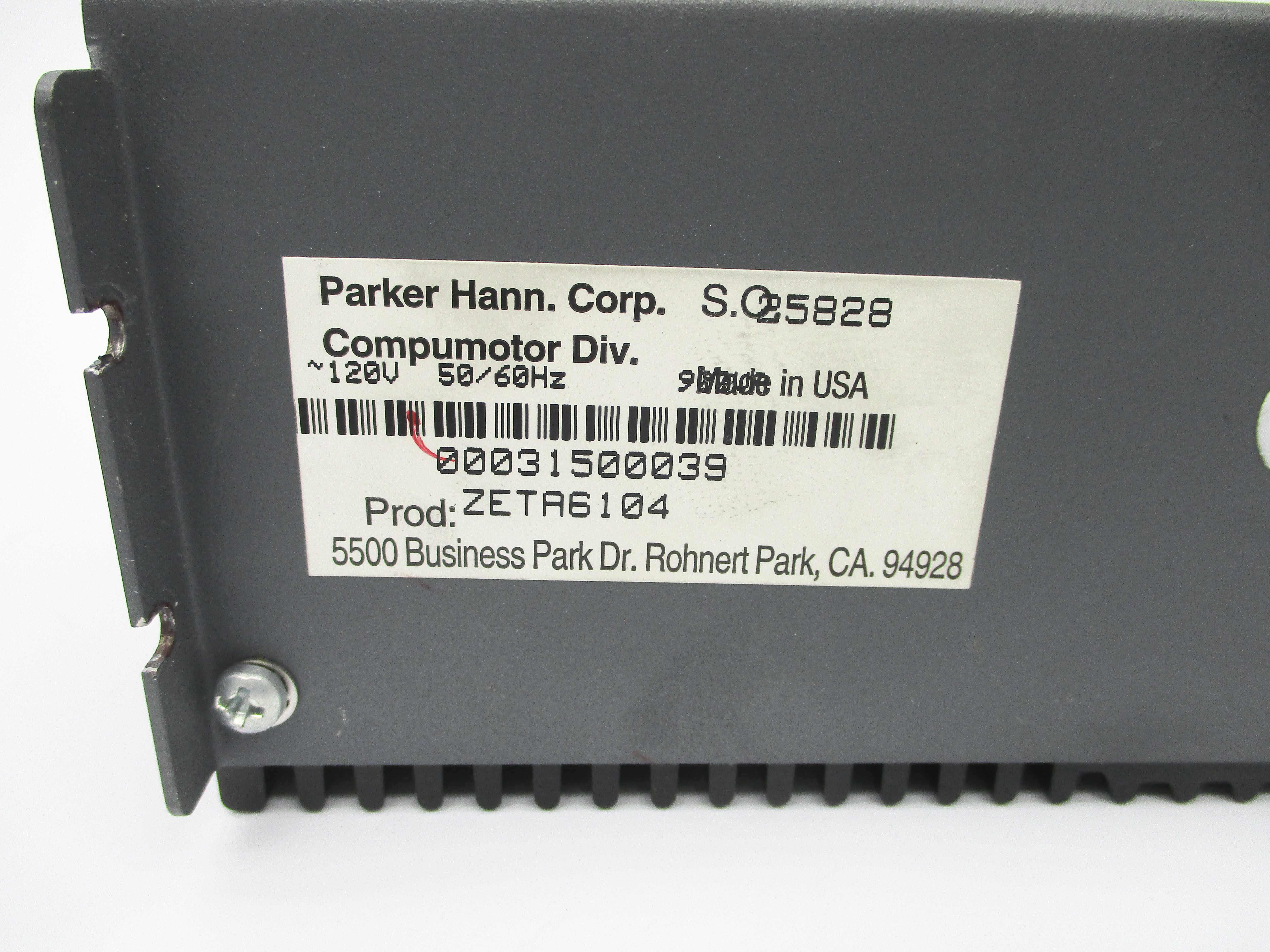 PARKER ZETA6104 UNMP