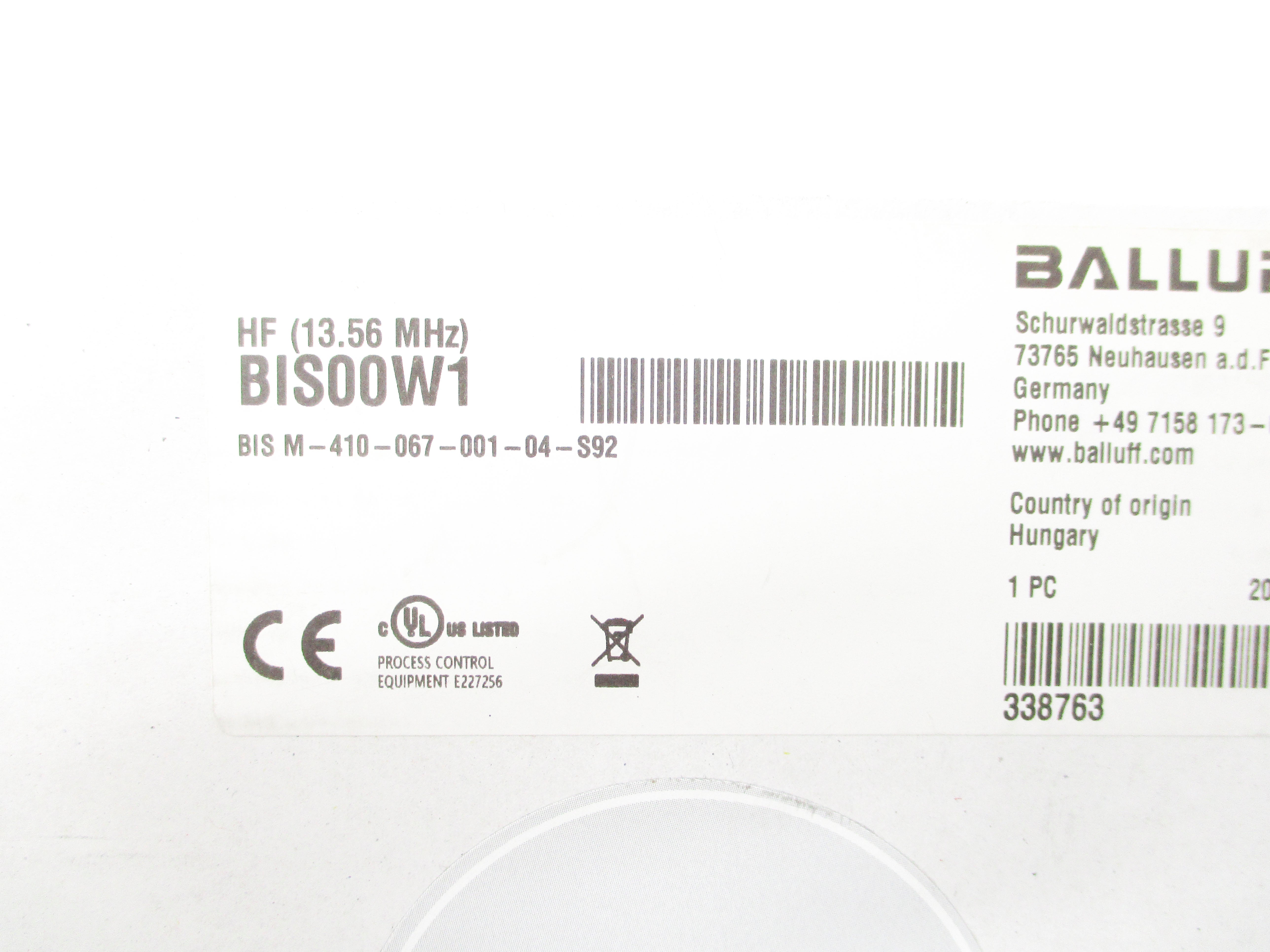 BALLUFF BISM-410-067-001-04-S92 BIS00W1 NSFS