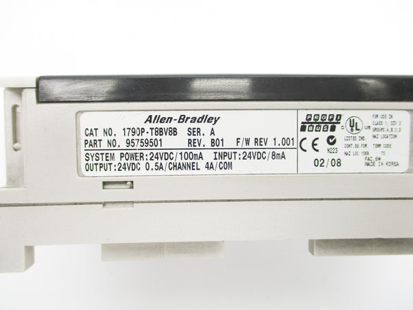 ALLEN BRADLEY 1790P-T8BV8B SER. A F/W 1.001 NSNP