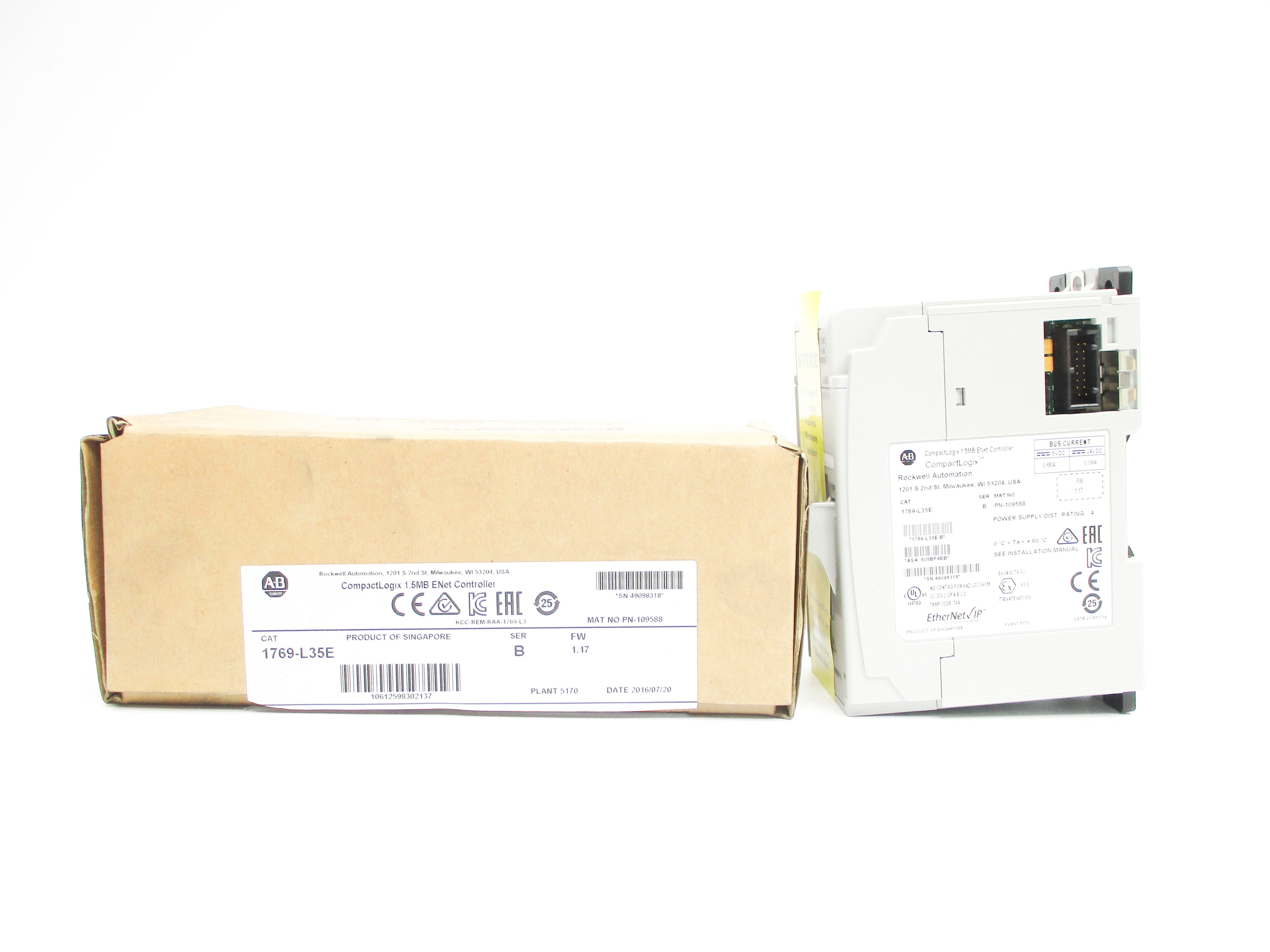 ALLEN BRADLEY 1769-L35E SER. B F/W 1.17 NSMP