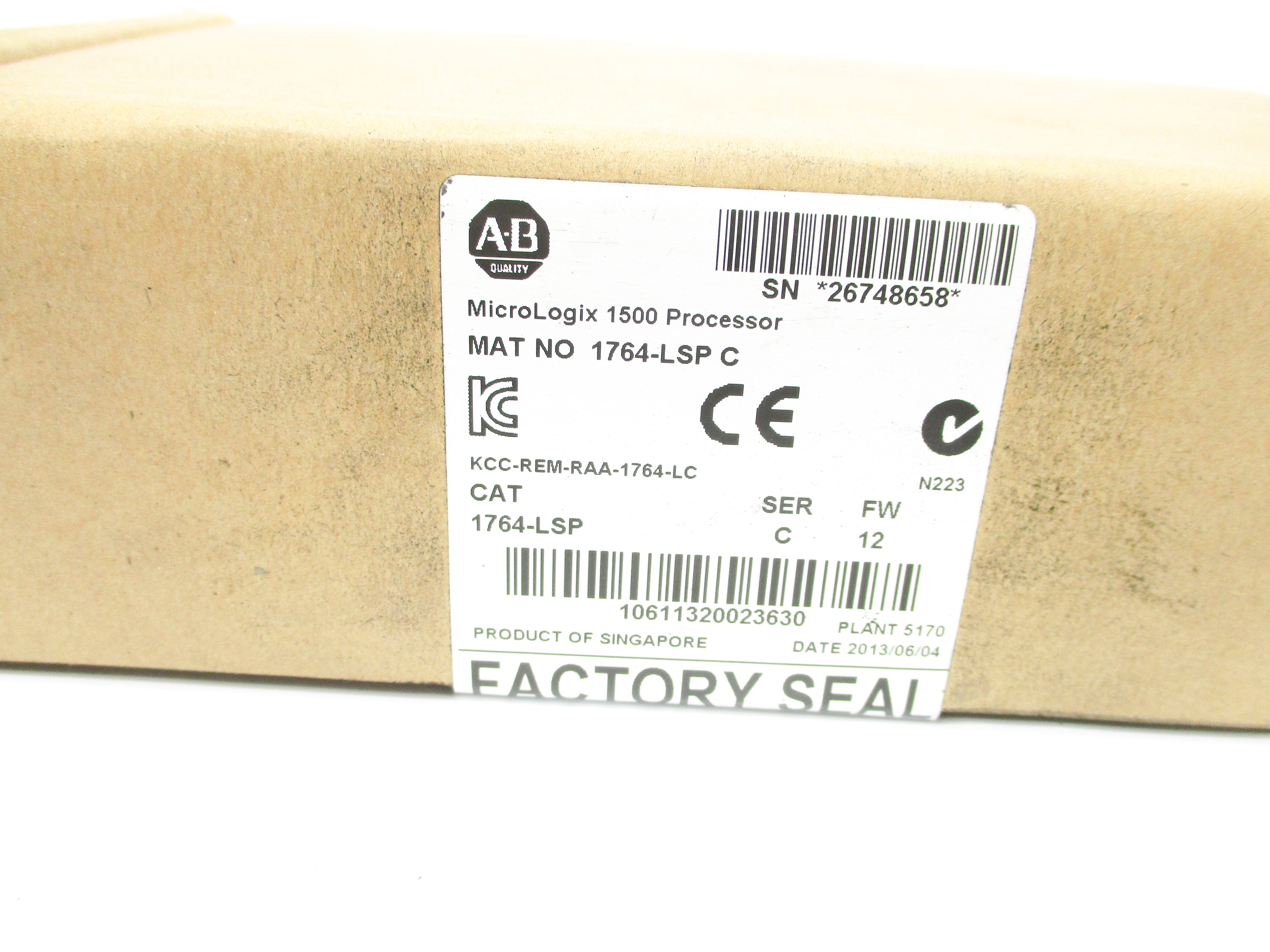 ALLEN BRADLEY 1764-LSP SER. C F/W 12 NSMP