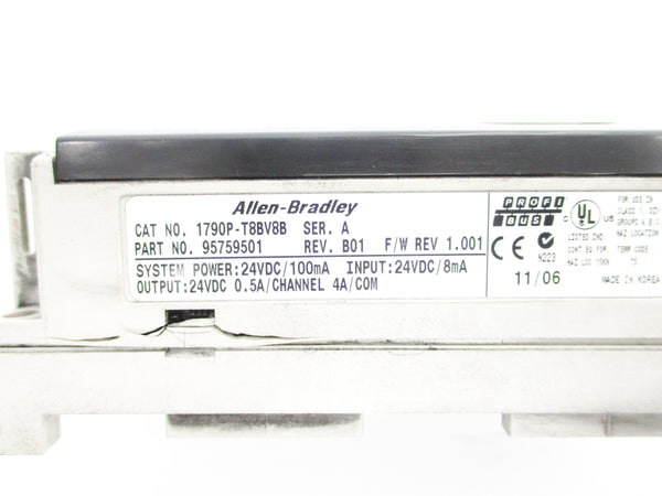 ALLEN BRADLEY 1790P-T8BV8B SER. A F/W 1.001 UNMP