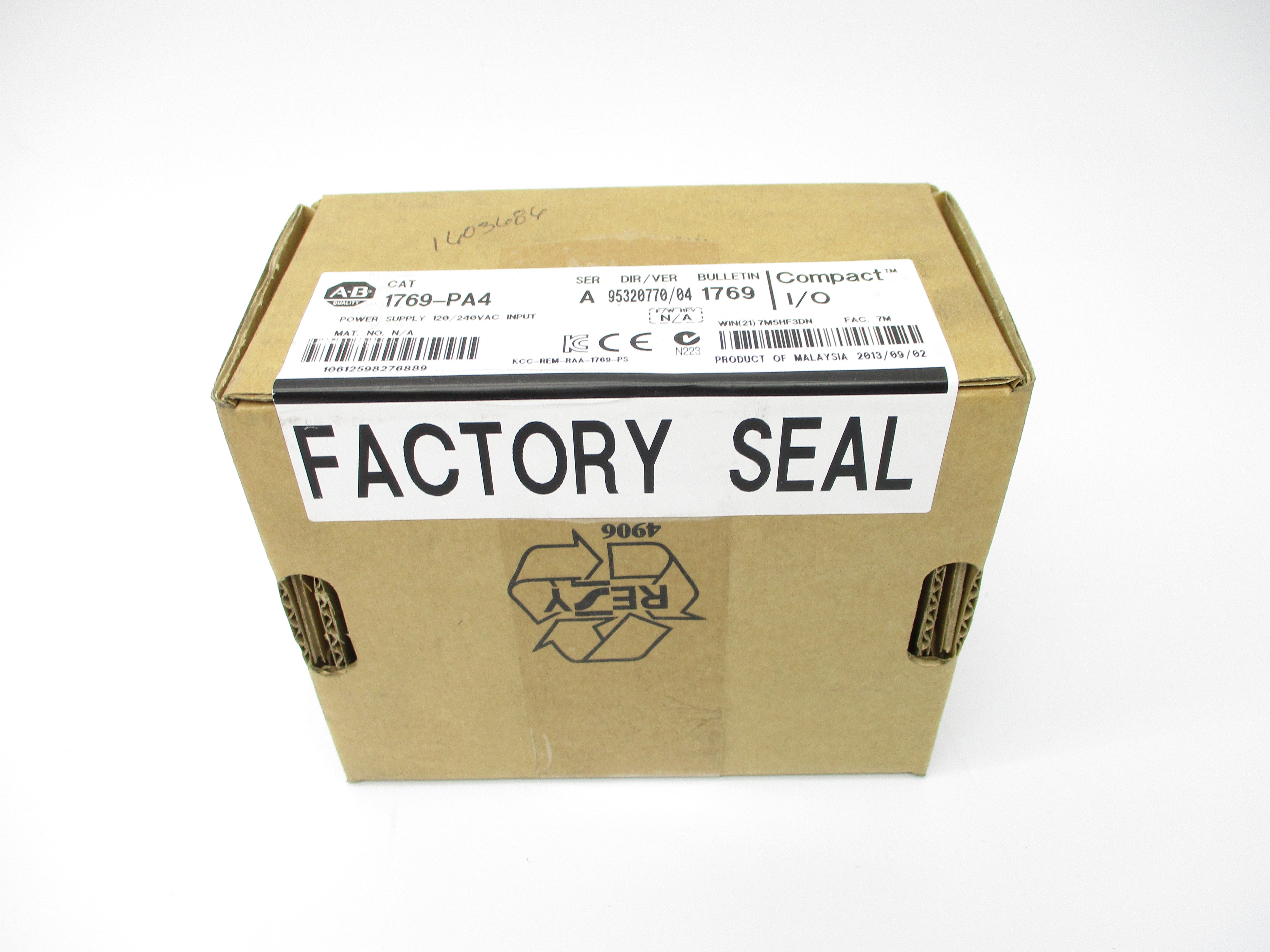 ALLEN BRADLEY 1769-PA4 SER. A DATE: 2013 240VAC 40A NSFS