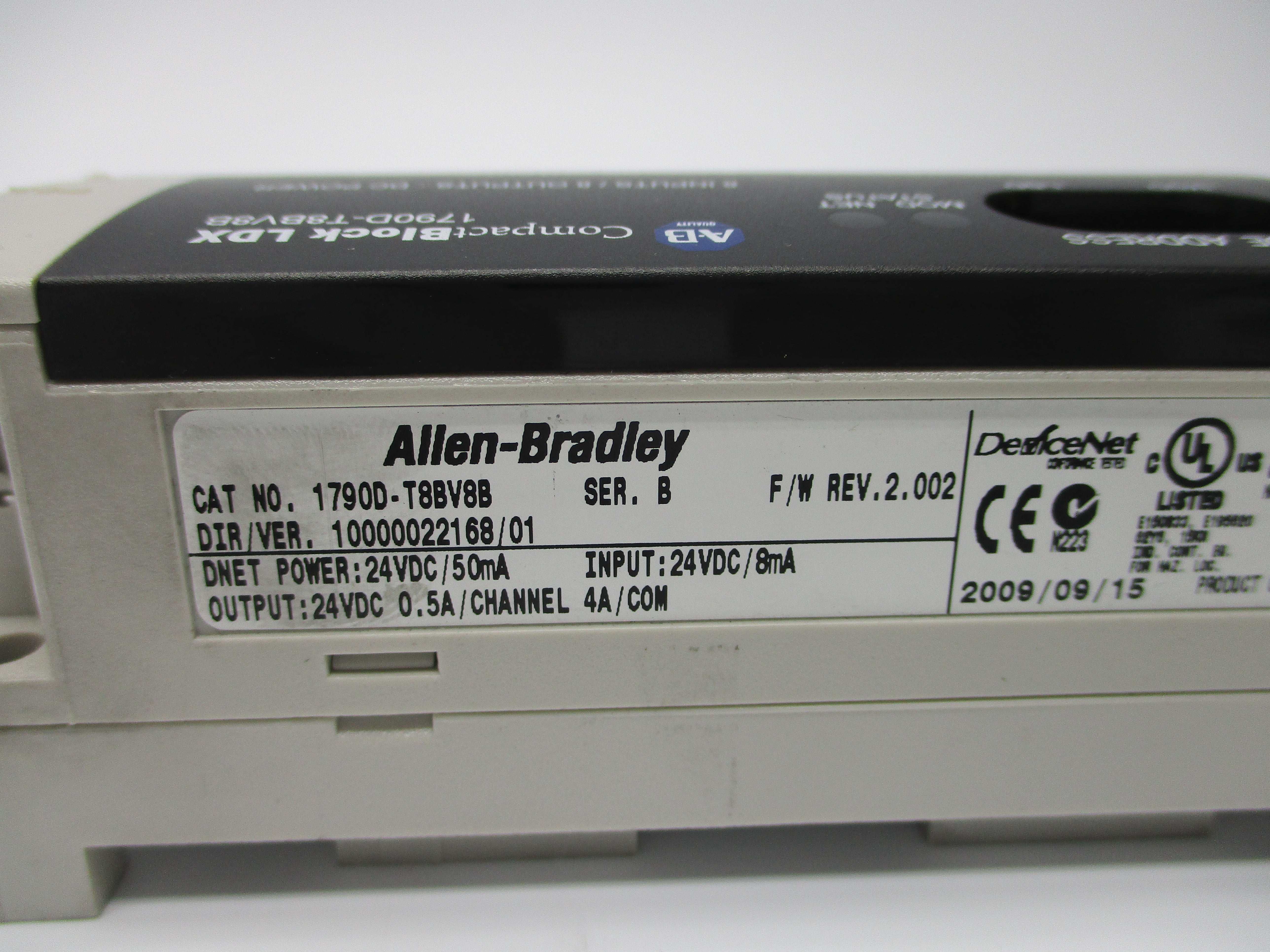 ALLEN BRADLEY 1790D-T8BV8B SER. B F/W 2.002 NSNP