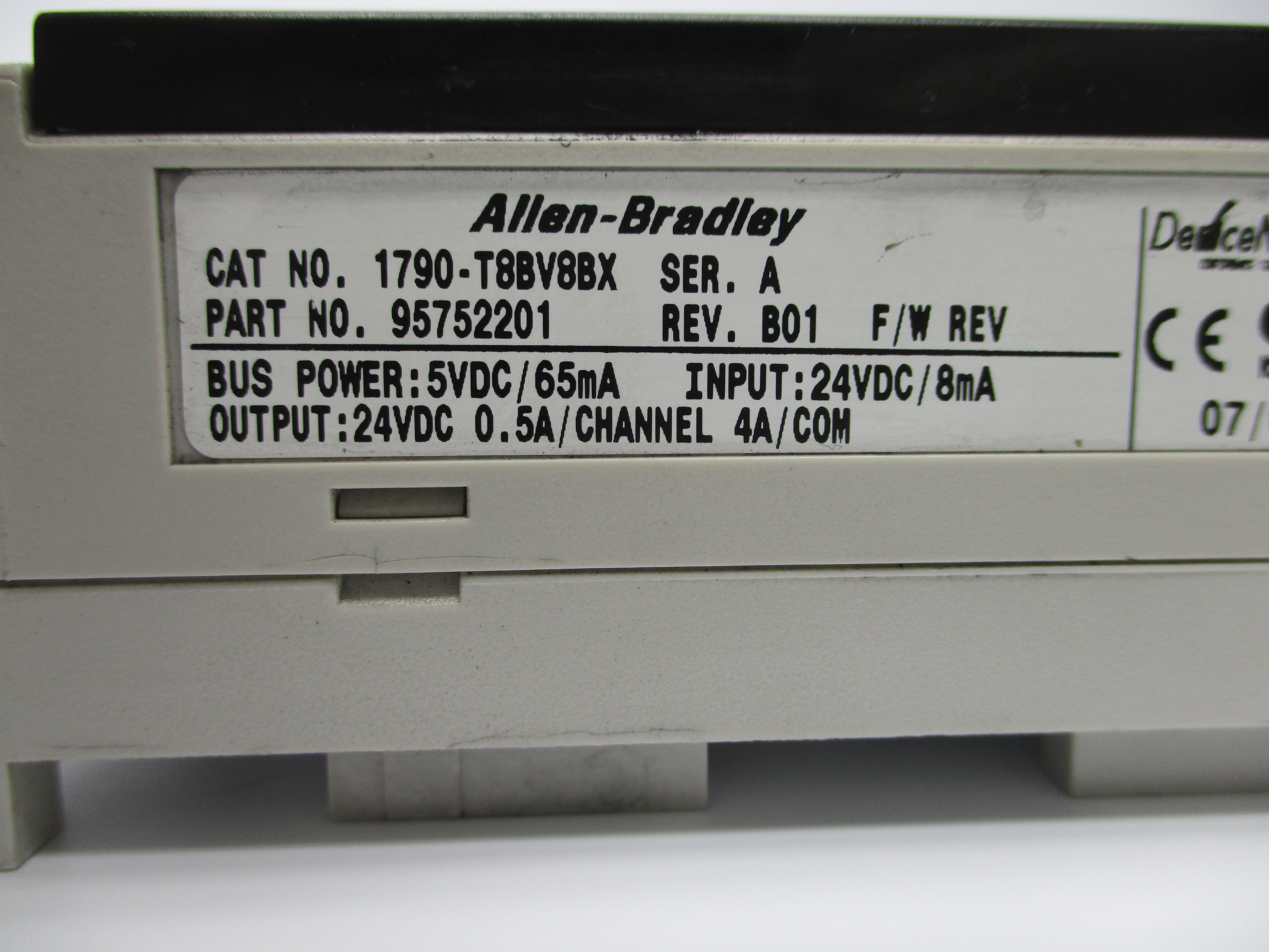 ALLEN BRADLEY 1790-T8BV8BX SER. A 24VDC NSNP