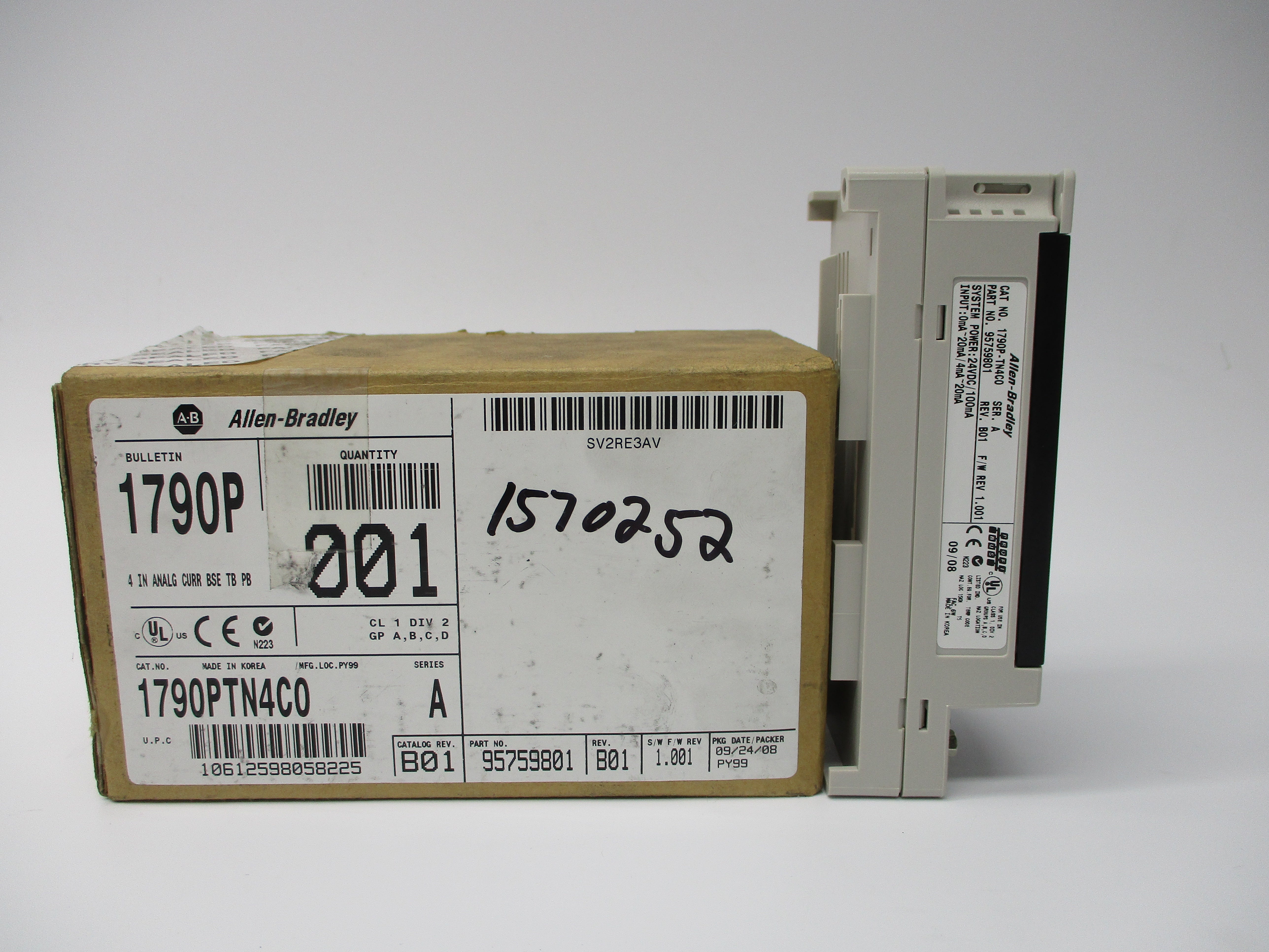 ALLEN BRADLEY 1790-PTN4C0 SER. A F/W 1.001 NSMP