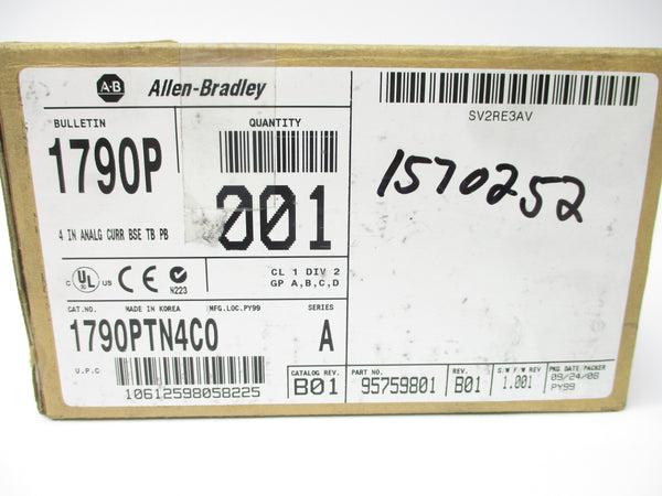 ALLEN BRADLEY 1790-PTN4C0 SER. A F/W 1.001 NSMP