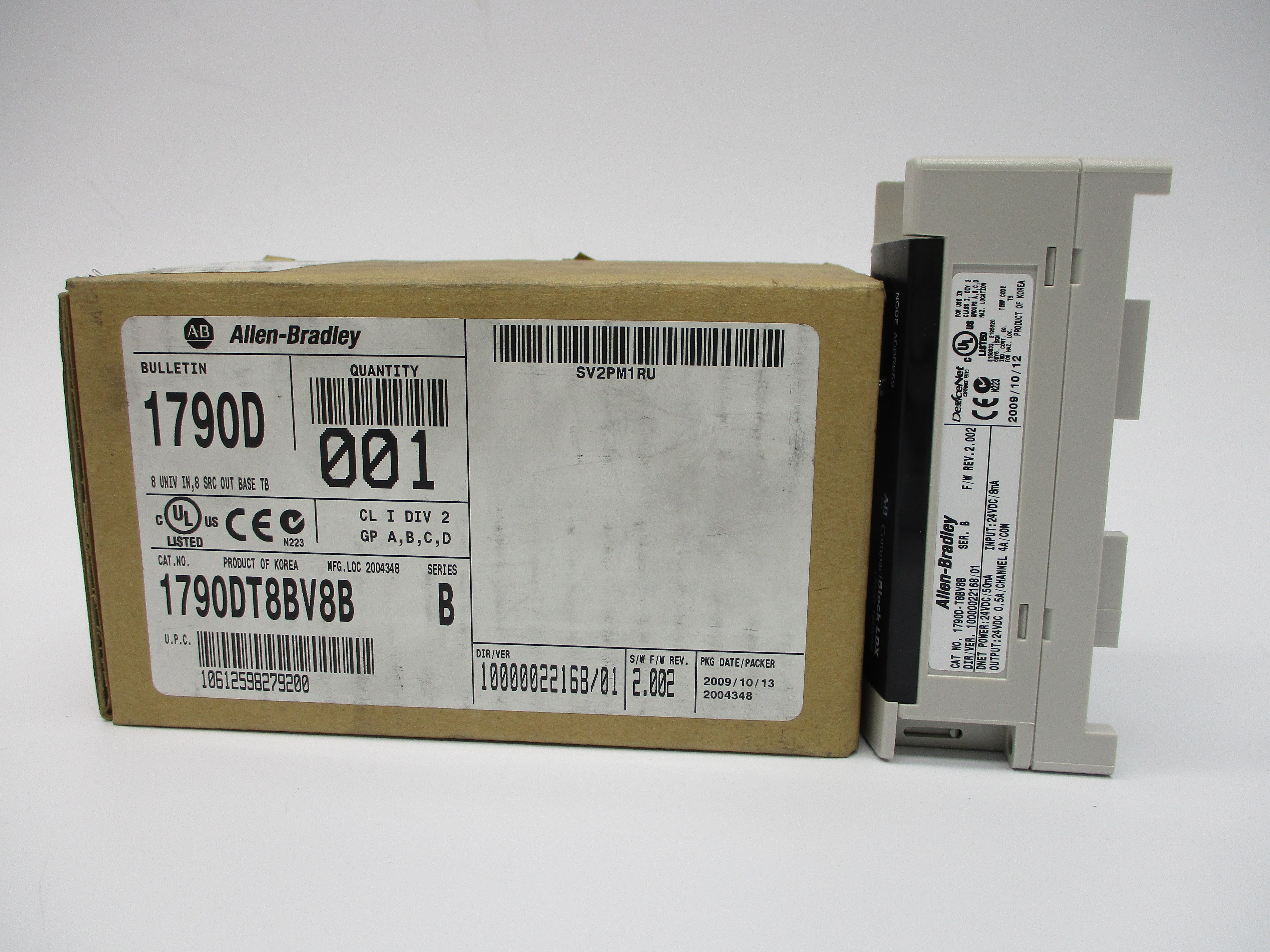 ALLEN BRADLEY 1790D-T8BV8B SER. B F/W 2.002 NSMP