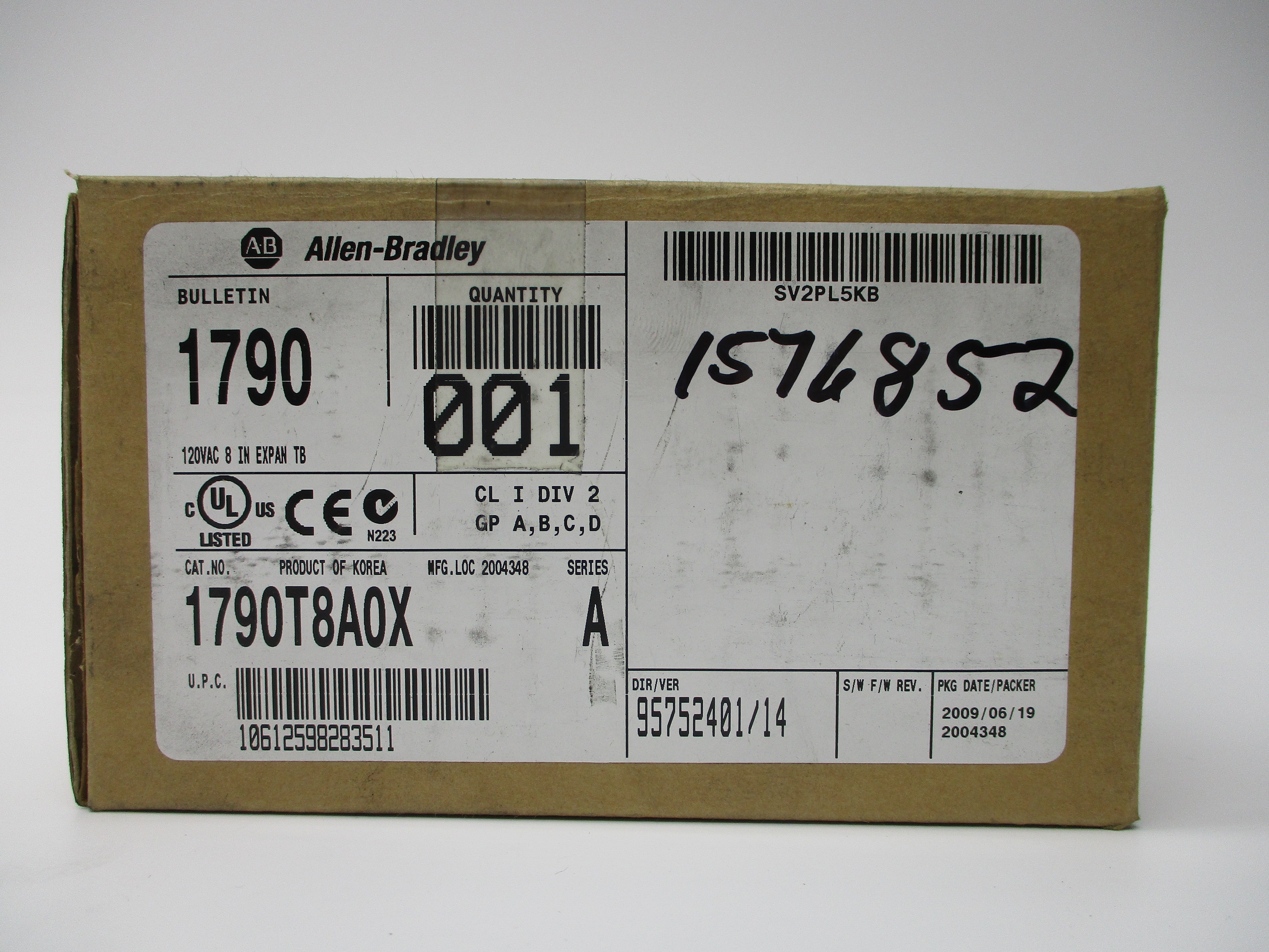 ALLEN BRADLEY 1790-T8A0X SER. A NSMP