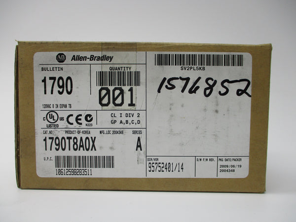 ALLEN BRADLEY 1790-T8A0X SER. A NSMP