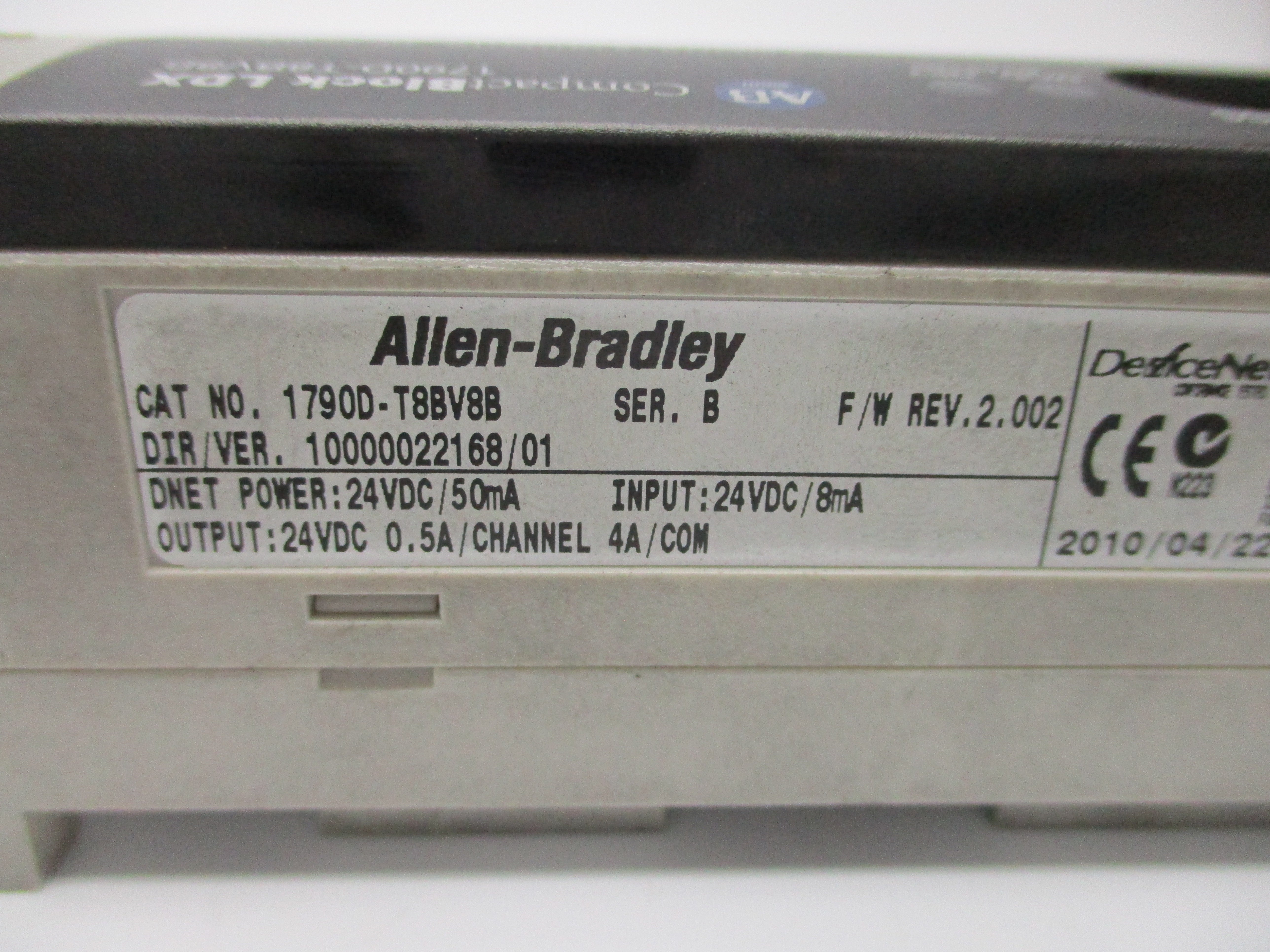 ALLEN BRADLEY 1790D-T8BV8B SER. B F/W 2.002 UNMP