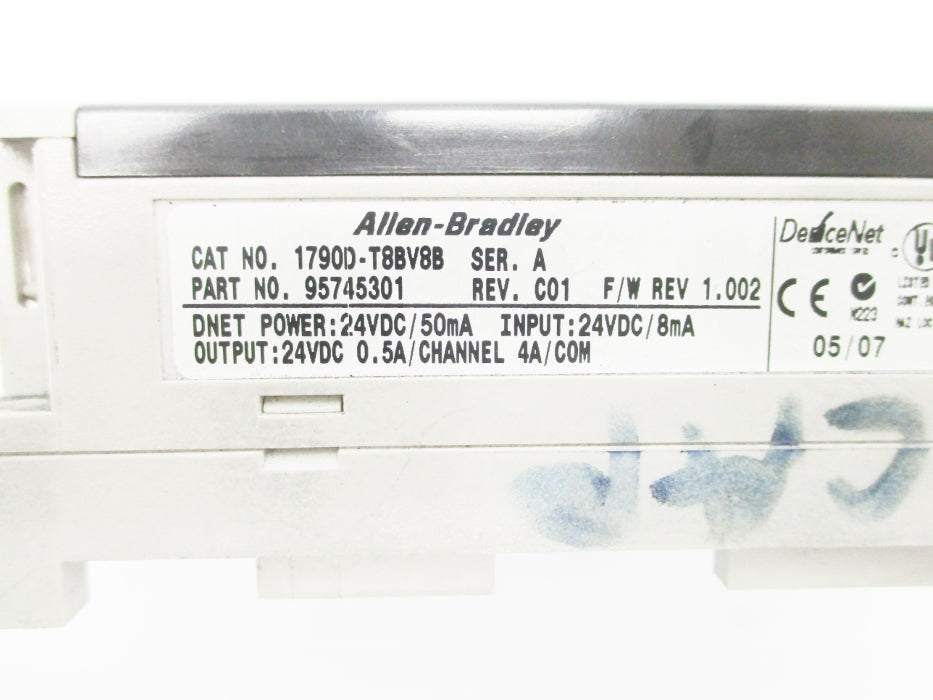ALLEN BRADLEY 1790D-T8BV8B SER. A F/W 1.002 UNMP