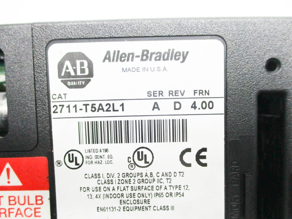 INDUSTRIAL SPARE PART 2711-T5A2L1 SER. A F/W 4.00 UNMP