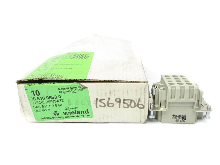 WIELAND 70.510.0653.0 (PKG OF 10) NSMP