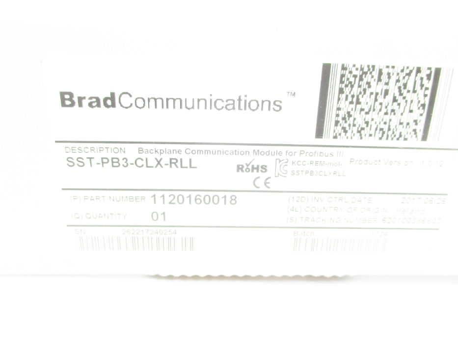 BRAD COMMUNICATIONS SST-PB3-CLX-RLL 1120160018 24VDC NSMP