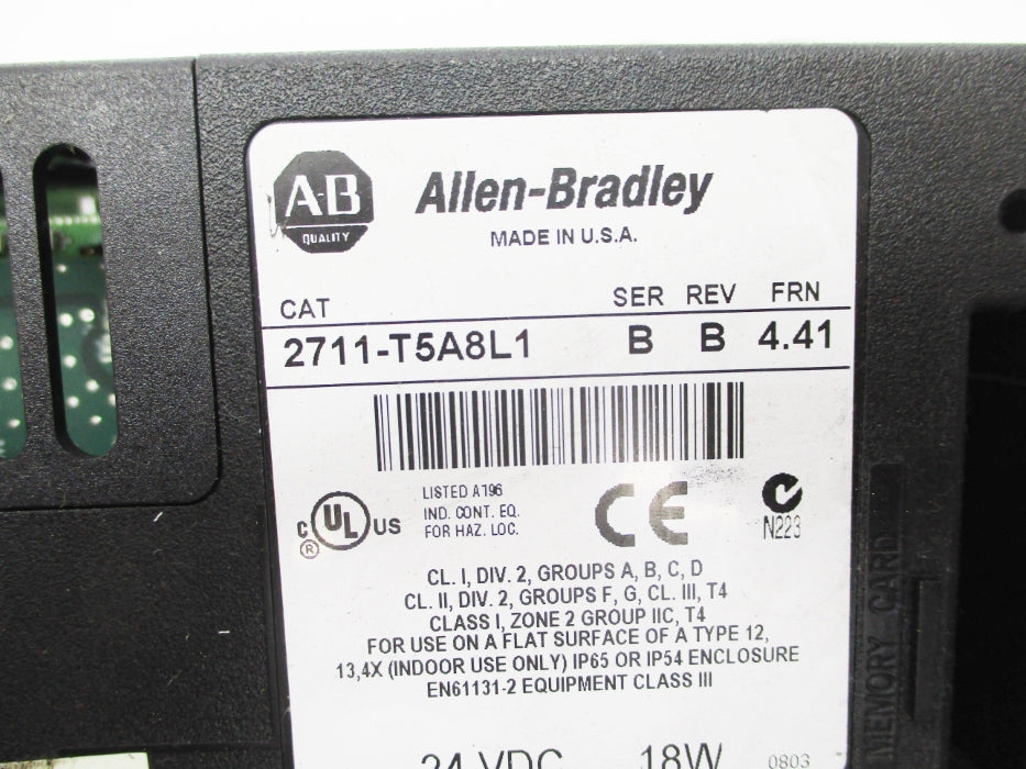 INDUSTRIAL SPARE PART 2711-T5A8L1 SER. B F/W 4.41 UNMP