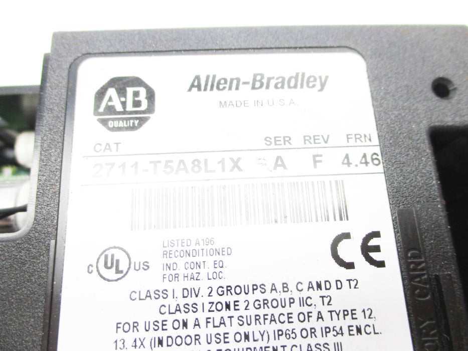 ALLEN BRADLEY 2711-T5A8L1X SER. A F/W 4.46 UNMP