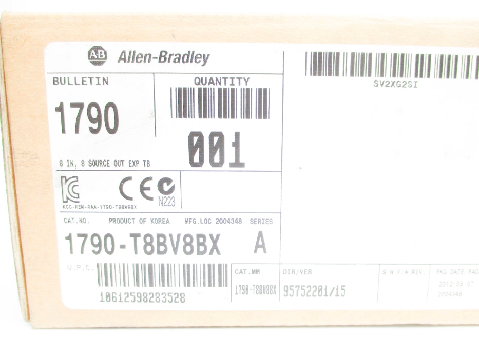 ALLEN BRADLEY 1790-T8BV8BX SER. A NSMP