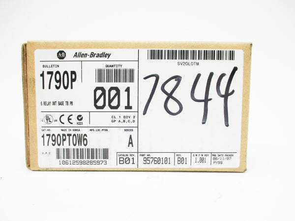 ALLEN BRADLEY 1790-PT0W6 SER. A F/W 1.001 DATE: 2007 NSFS