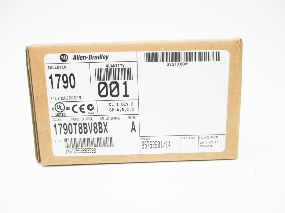 ALLEN BRADLEY 1790-T8BV8BX SER. A DATE: 2011 NSFS