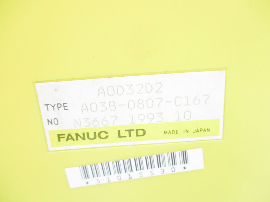 FANUC A03B-0807-C167 AOD32D2 UNMP