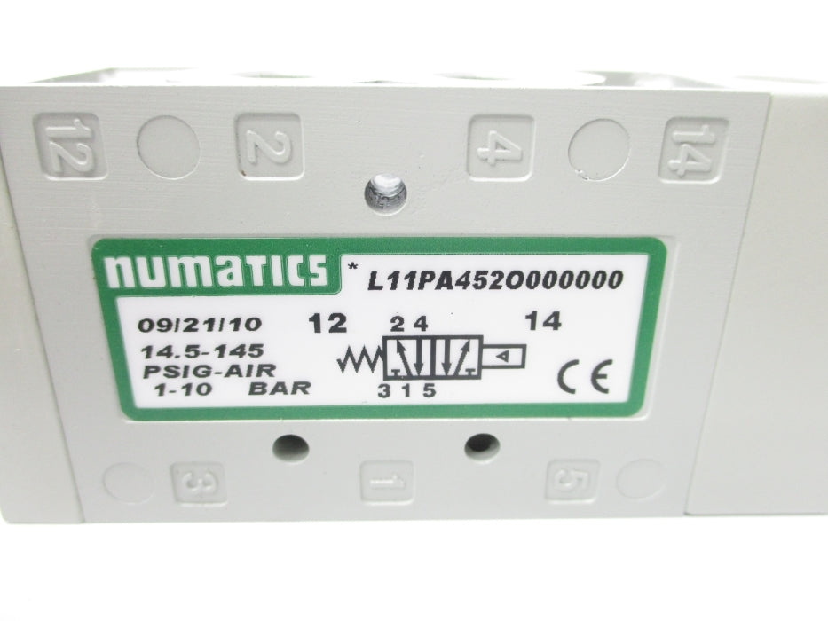 NUMATICS L11PA452O000000 14.5-145PSIG NSNP