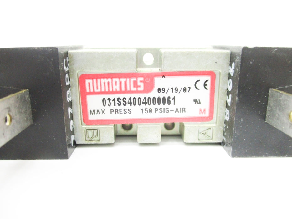 NUMATICS 031SS4004000061 24VDC 150PSI (AS PICTURED) NSNP