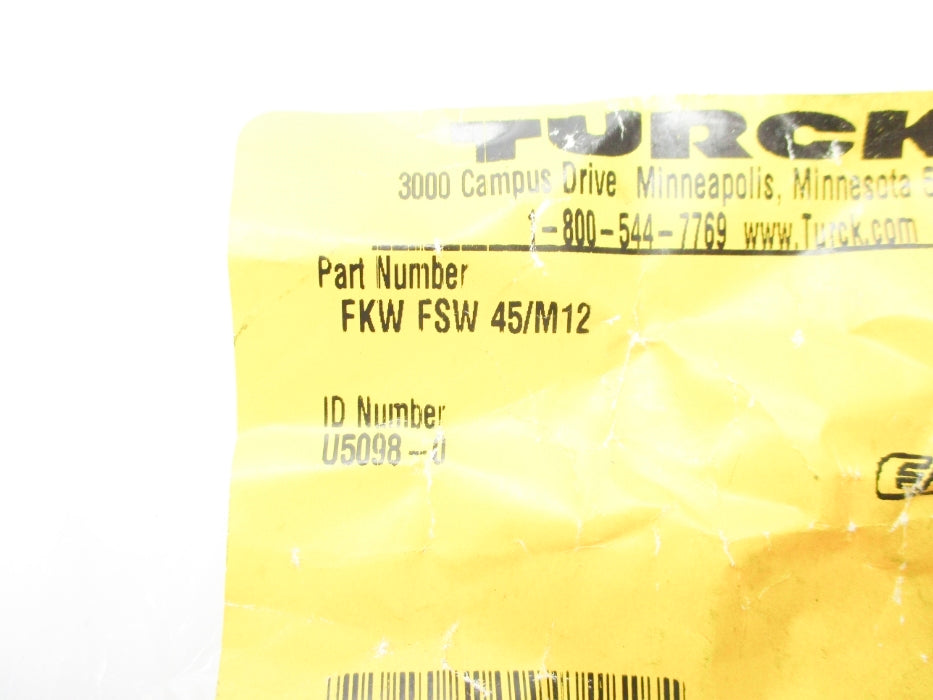 TURCK FKWFSW45/M12 U5098-0 NSMP