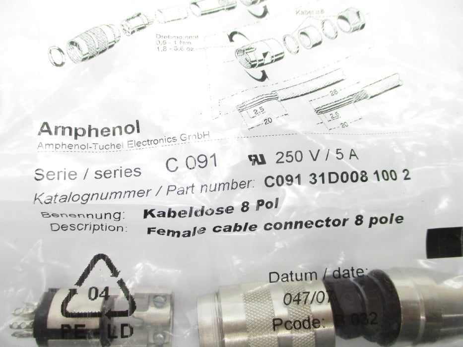 AMPHENOL C09131D0081002 NSMP
