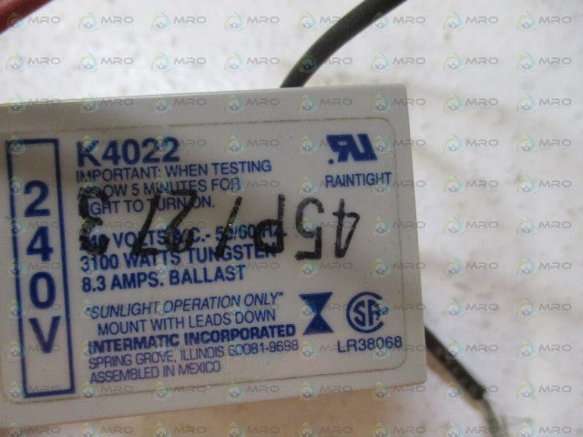 INTERMATIC K4022 PHOTOELECTRIC CONTROL *NEW NO BOX*