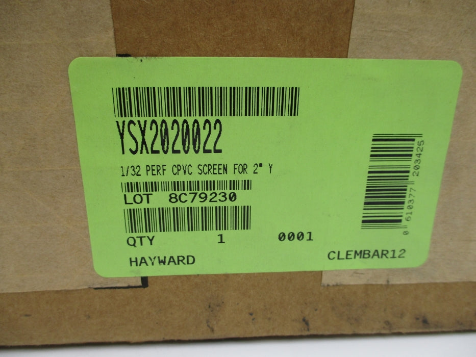 HAYWARD YSX2020022 NSFS