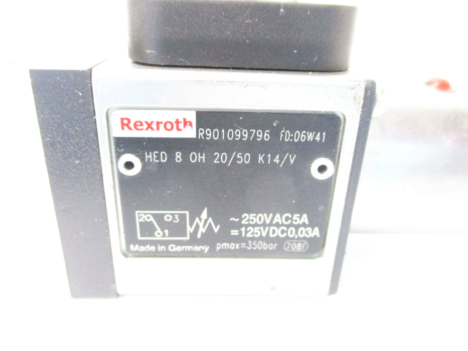 REXROTH HED8OH20/50K14/V R901099796 250VAC NSNP