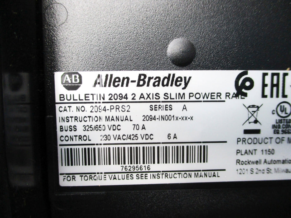 ALLEN BRADLEY 2094-PRS2 SER. A NSNP
