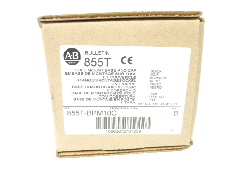 ALLEN BRADLEY 855T-BPM10C SER. B 250V (BR/WH) NSMP