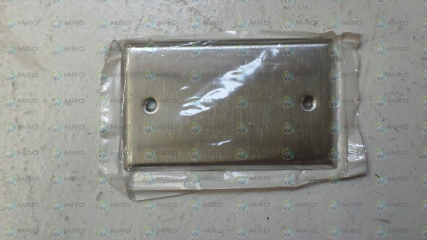LEVITON 84014 STAINLESS STEEL WALL PLATE *NEW IN FACTORY BAG*