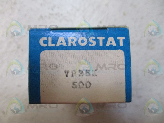 CLAROSTAT VP25K 500 OHMS WIREMOUND RESISTOR *NEW IN BOX*
