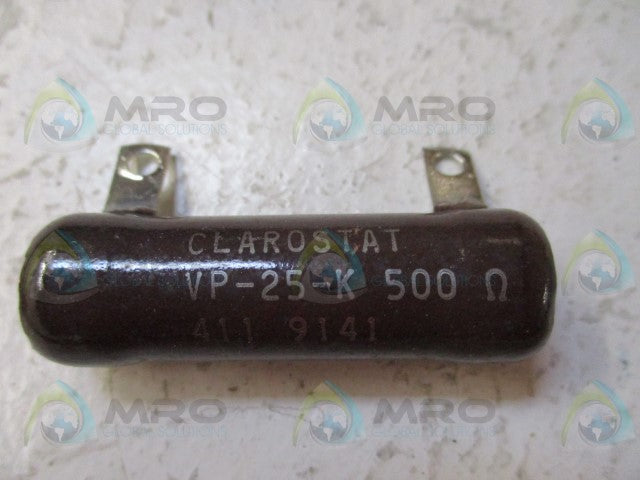 CLAROSTAT VP25K 500 OHMS WIREMOUND RESISTOR *NEW IN BOX*