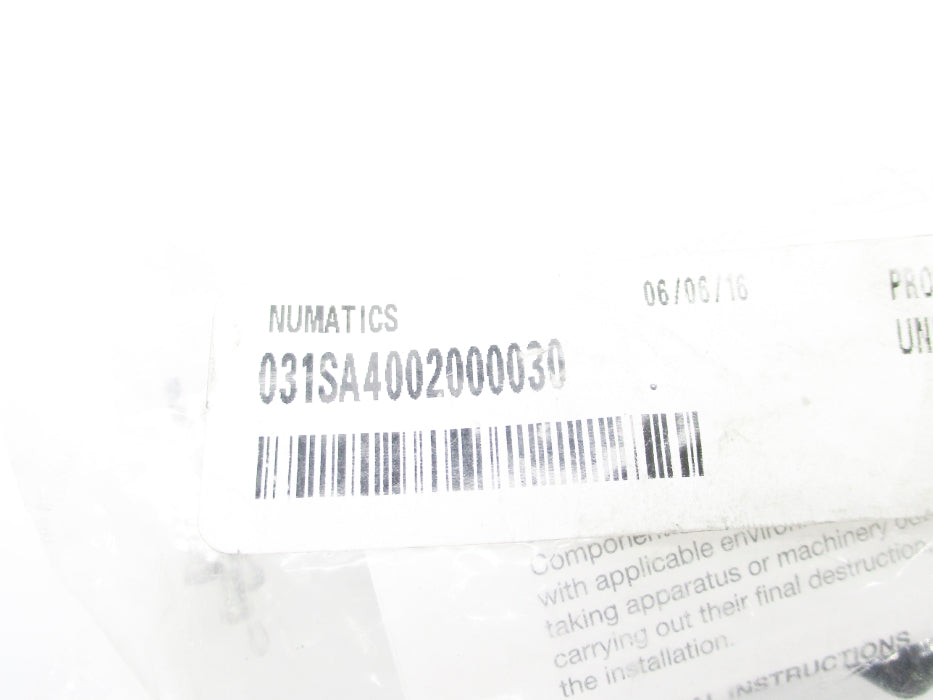 NUMATICS 031SA4002000030 100-115/110-120V NSMP