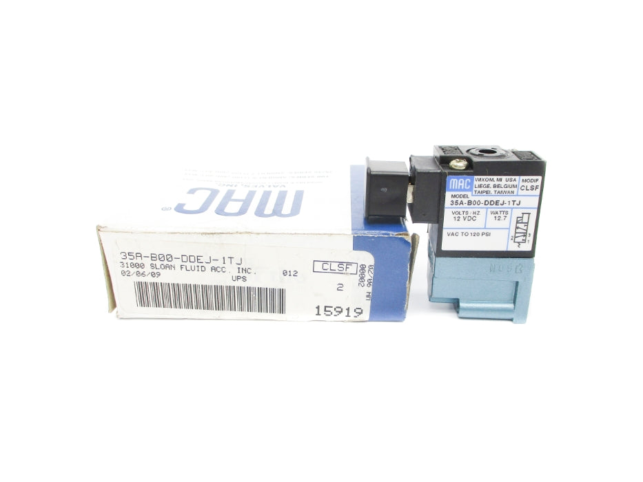 MAC 35A-B00-DDEJ-1TJ 12VDC 120PSI NSMP