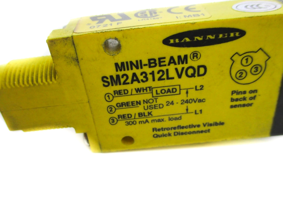 BANNER ENGINEERING SM2A312LVQD 24-240VAC UNMP