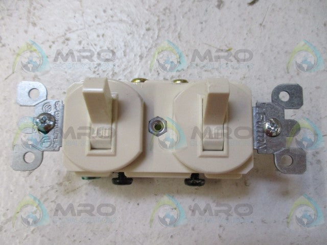 LEVITON 5224 DOUBLE WALL LIGHT SWITCH *NEW IN BOX*