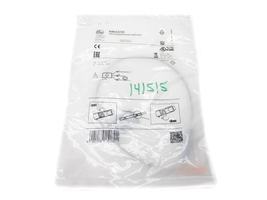 IFM EFECTOR MKC3028BBPKG/G/0,3M/ZH/AS MK5310 10-30VDC NSMP