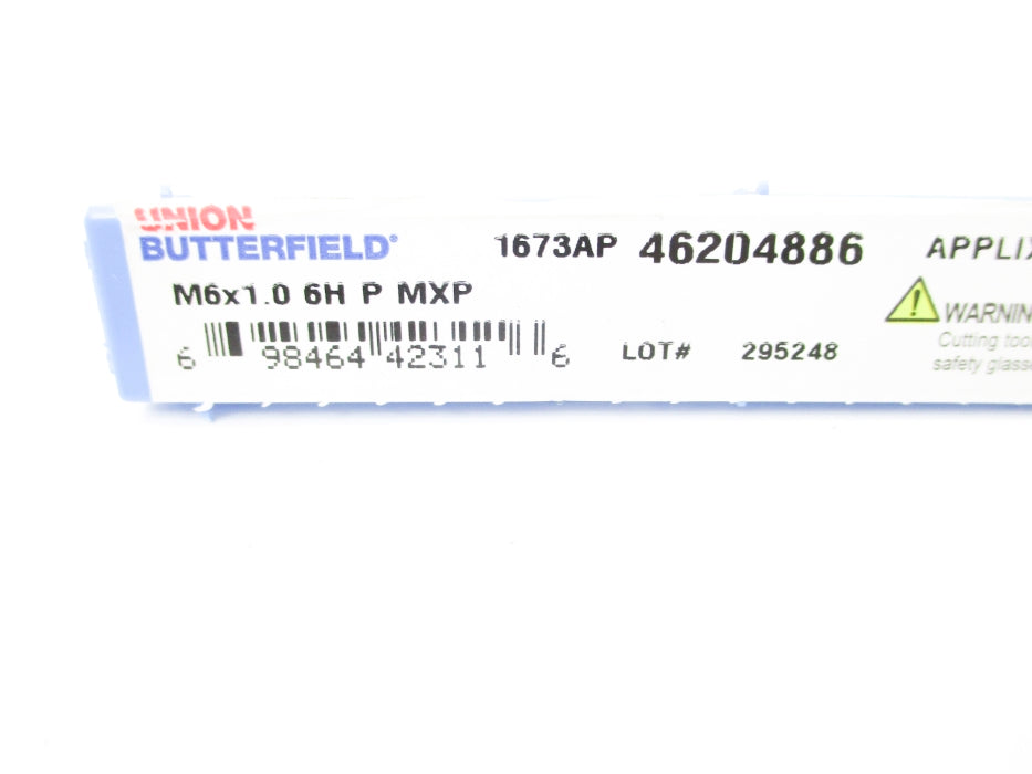 UNION BUTTERFIELD M6X1.06HPMXP 46204886 NSMP
